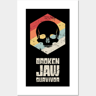 Funny Broken Jaw Get Well Soon Gift Posters and Art